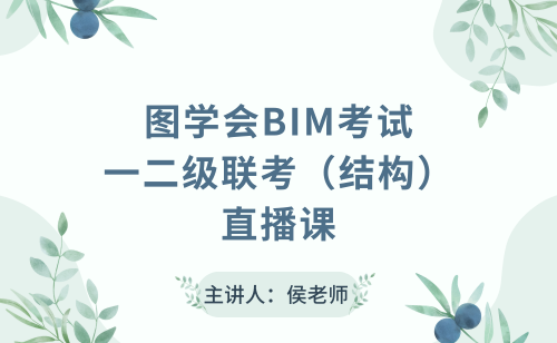 图学会全国BIM技能等级考试 一二级联考（结构）直播课